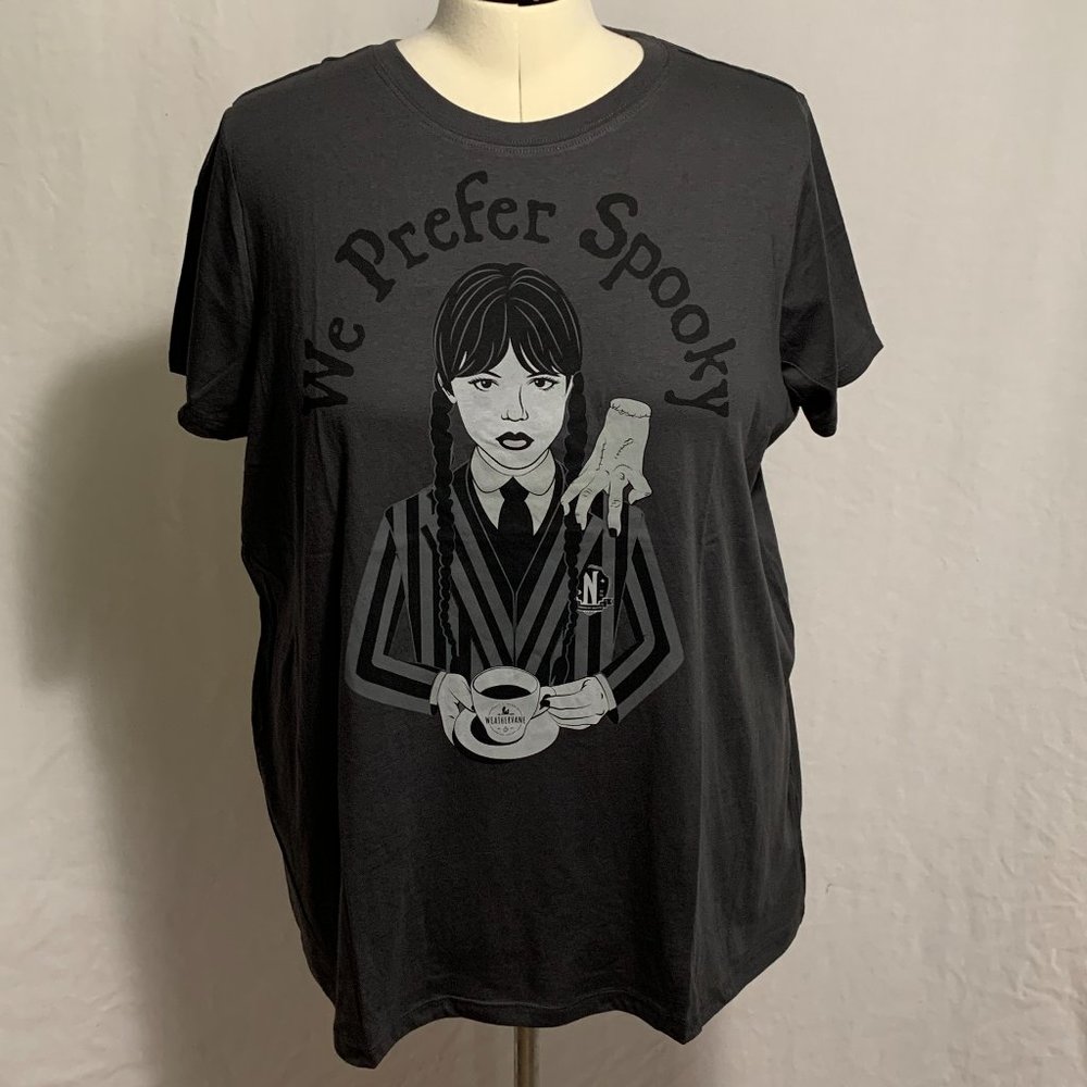 Torrid Tee Shirt Wednesday Addams Family We Prefer Spooky Halloween Plus 3 22 24